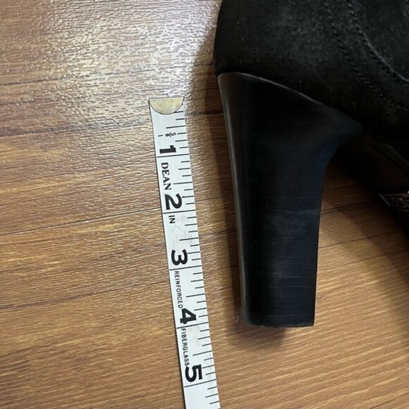 UGG Australia Ophira Black Suede Heels Women Size 7 - Picture 14 of 15